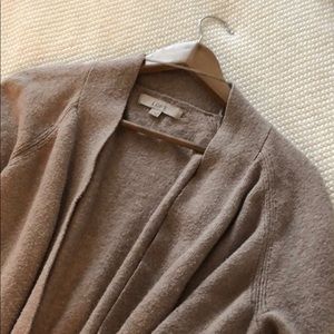 LOFT tan cardigan